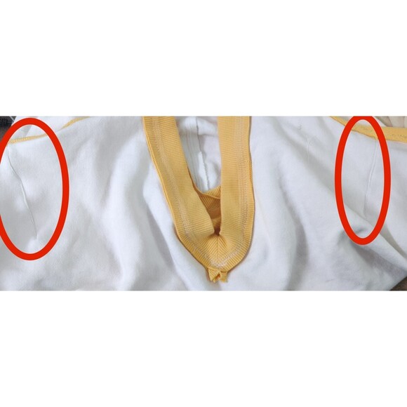 Free people We The Free First Base V-Neck Sweatshirt Top Ribbed Cotton S 283686 - Picture 9 of 9